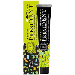 Зубная паста детская ПРЕЗИДЕНТ Сочный лайм 12+ 70г