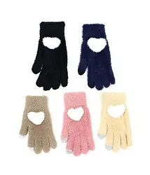 Перчатки женские ХОББИ ЛАЙН ассорти р.7-8 арт.ПС 423-01