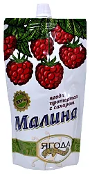 Малина САВА протертая с сахаром д/пак 280г