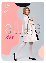 Колготки детские АЛЛЮР София 50ден синие р.128-134