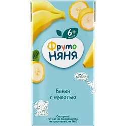 Нектар ФРУТОНЯНЯ банан 0.2л
