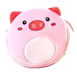 Сумочка МИЛОТА Свинка розовая плюшевая 16*14см арт.80P-003