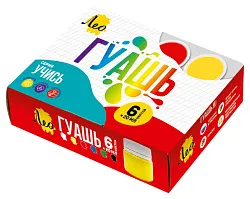 Гуашь ЛЕО Учись 6цв арт.LNG-0106