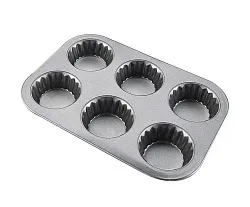 Форма для выпечки АТМИКС Кексы 6 ячеек с антипригарным покрытием 26.5*17.5*3см арт.YL-A01