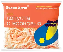 Смесь овощей БЕЛАЯ ДАЧА капуста белокочанная морковь 200г