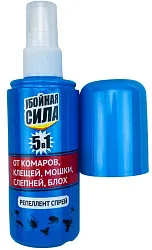 Лосьон УБОЙНАЯ СИЛА репеллентный от комаров 100мл