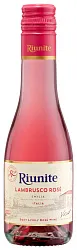 Игристое вино РИУНИТЕ Ламбруско Розе розовое п/сл 8% 0.187л
