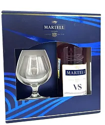 Коньяк МАРТЕЛЬ VS 40% ПК 0.7л+стакан