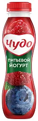 Йогурт ЧУДО черника малина бзмж 1.9% 260г