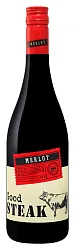 Вино ГУД СТЕЙК Мерло красное сух 10-12% ст/б 0.75л