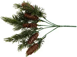 Ветка декоративная ТАМ-ТАМ хвойная с шишками арт.X15164