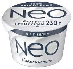 Йогурт НЕО Греческий бзмж 2% 230г
