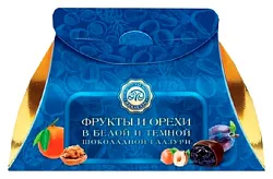 Набор конфет МИКАЕЛЛО Фрукты и орехи синий 200г