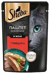 Корм для кошек ШЕБА Нежный паштет с говядиной 75г