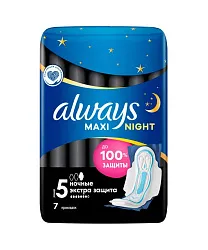 Прокладки ОЛВЕЙС Найт макси 7шт