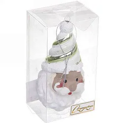 Елочная игрушка СЕРПАНТИН Сказочный Дед Мороз зеленая