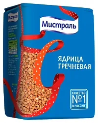 Гречневая крупа МИСТРАЛЬ ядрица м/у 2кг