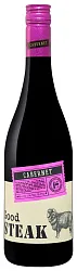 Вино ГУД СТЕЙК Каберне красное сух 10-12% ст/б 0.75л