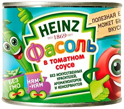 Фасоль ХАЙНЦ белая в т/с ж/б 200г