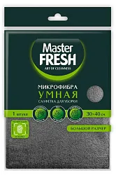 Салфетка для уборки МАСТЕР ФРЕШ Умная микрофибра 30*40см