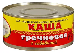 Каша ЙОМ гречневая с говядиной ТУ 325г