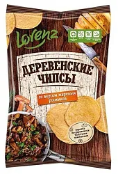 Чипсы ЛОРЕНЦ Деревенские со вкусом жареных рыжиков 100г