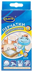 Перчатки нитриловые СЕЛЕСТА 10шт М