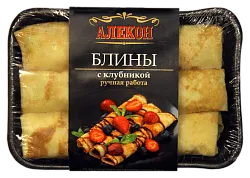Блины АЛЕКОН с клубникой 420г