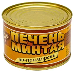 Печень минтая БОЛЬШЕКАМЕНСКИЙ  по-приморски ж/б 230г