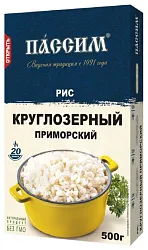 Рис ПАССИМ Приморский круглозерный карт/уп 500г