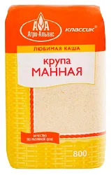 Манная крупа АГРО-АЛЬЯНС Классик м/у 800г