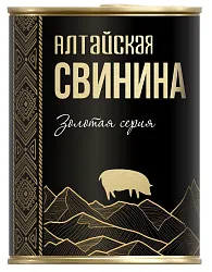 Свинина тушеная СИЛА Алтайская золотая серия ж/б 340г