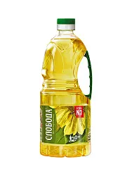 Масло подсолнечное СЛОБОДА рафинированное 1с 1.8л