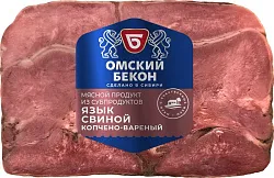 Язык ОМСКИЙ БЕКОН свиной в/к в/у 300г