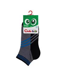 Носки детские КОНТЕ КИДС Актив короткие серо-синие р.18 арт.13С-34СП