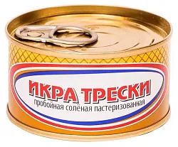 Икра трески НЕВОД пастер ж/б 120г