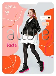 Колготки детские АЛЛЮР Дилетта 50ден белые р.128-134