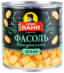 Фасоль ДЯДЯ ВАНЯ белая натуральная ж/б ключ 400г