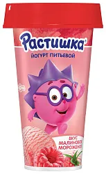 Йогурт РАСТИШКА со вкусом малинового мороженого бзмж 2.8% 190г