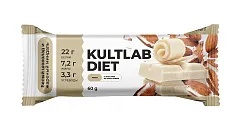 Батончик КУЛЬТЛАБ белый шоколад и жареный миндаль 60г