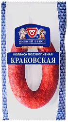 Колбаса ОМСКИЙ БЕКОН Краковская п/к 1кг