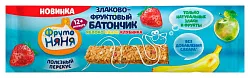 Злаково-фруктовый батончик ФРУТОНЯНЯ яблоко банан клубника 25г