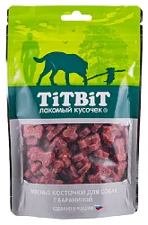 Лакомство для собак ТИТБИТ Косточки мясные с бараниной 152.5г