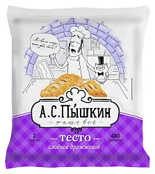 Тесто МЕЖЕНИНОВСКАЯ ПФ слоеное дрожжевое 450г