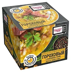 Суп БЫСТРО&ВКУСНО гороховый с копченостями 250г