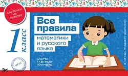 Книга ЭКСМО Все правила математики и русского языка 1 класс