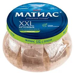 Сельдь САНТА БРЕМОР Матиас филе-кусочки отборные с луком 260г