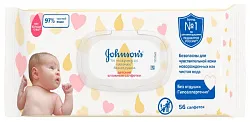Влажные детские салфетки ДЖОНСОНС От макушки до пяточек 56шт