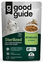 Корм для кошек ГУДГУИД ягненок в соусе 75г