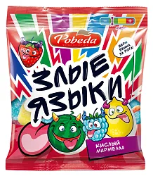 Жевательный мармелад ПОБЕДА ВКУСА Злые языки 75г